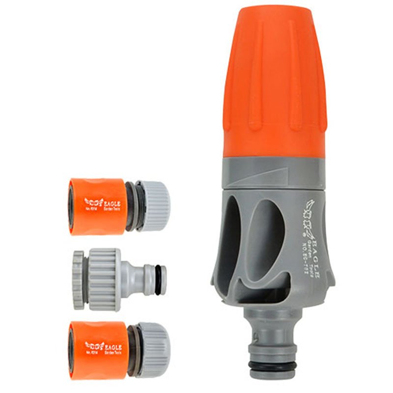 plastic garden sprayer nozzle+spray gun set+PP and ABS+Adjustable 2 watering pattern  spray nozzle+EG-702A