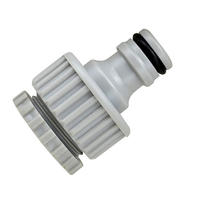 1/2" 3/4"1"Dual use garden hose tap connector with inner thread for round faucet fitting+ABS+EG-366A